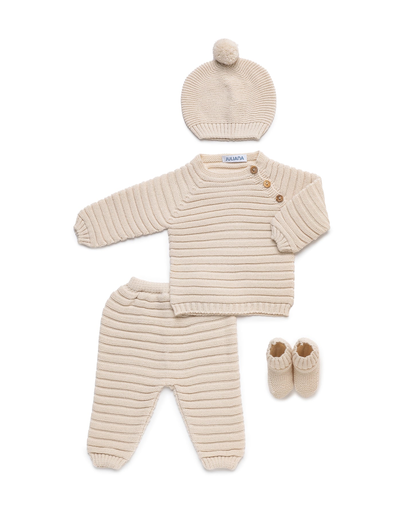 New In Juliana Cream 4-Piece Set