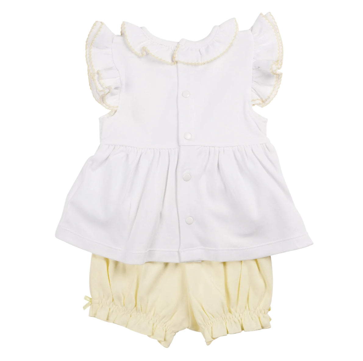 Mintini Top & Bloomer Short-White/Lemon