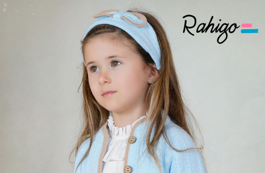 New In Rahigo AW25 Girls Headband - BLUE - CAMEL