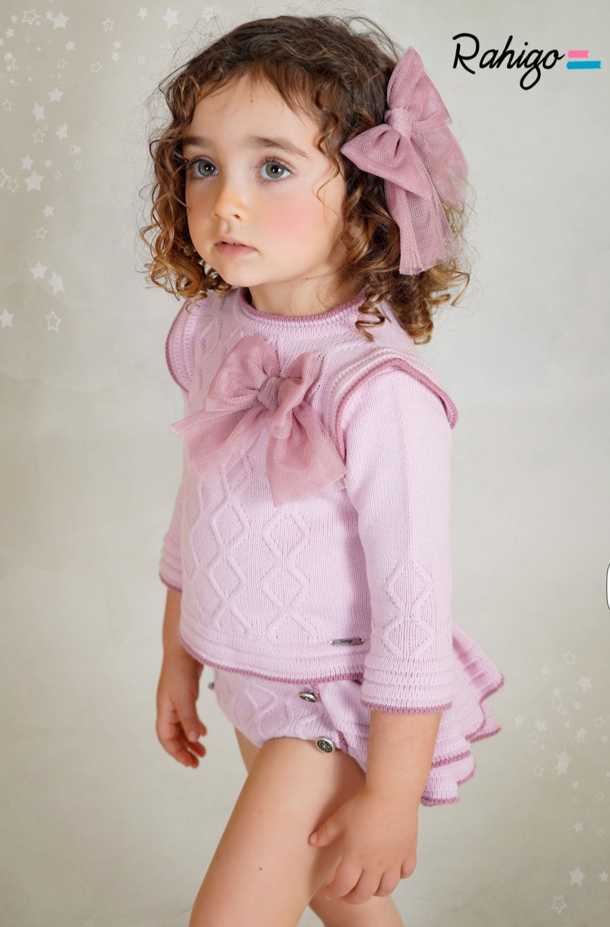 PRE-ORDER New In Rahigo AW25 Skirt & Jumper 2pc - PINK - DUSKY PINK