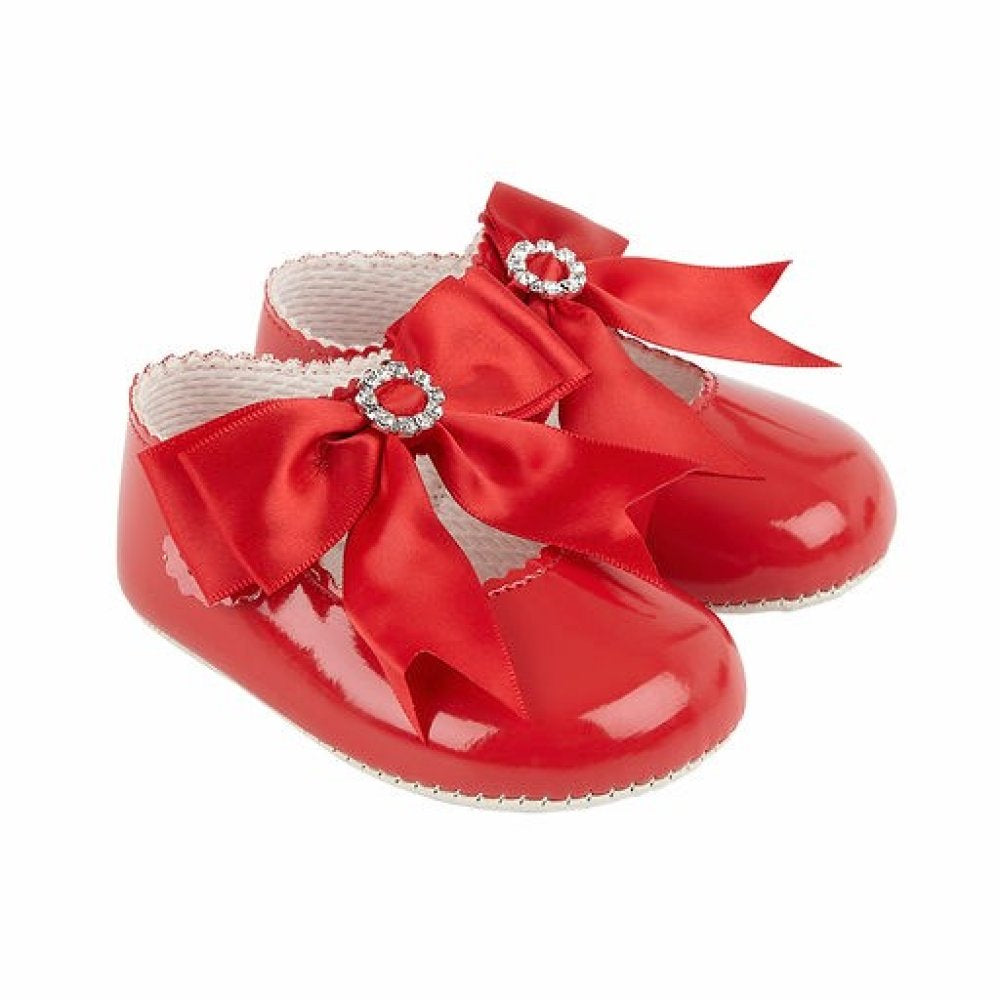 Girls BayPods Diamonte Soft Sole - Red