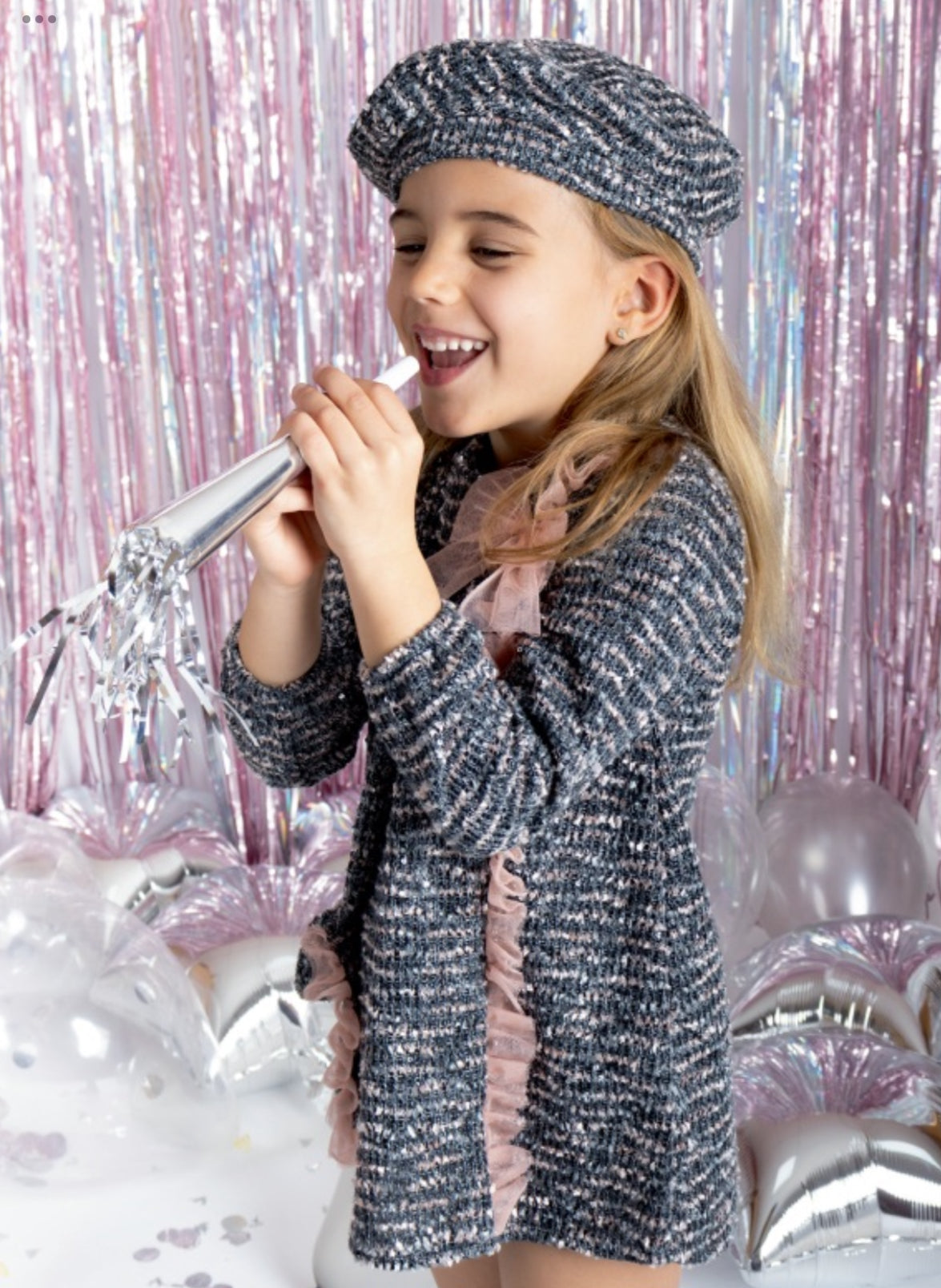 Calamaro Baby - Girls Tulle Bow Dress