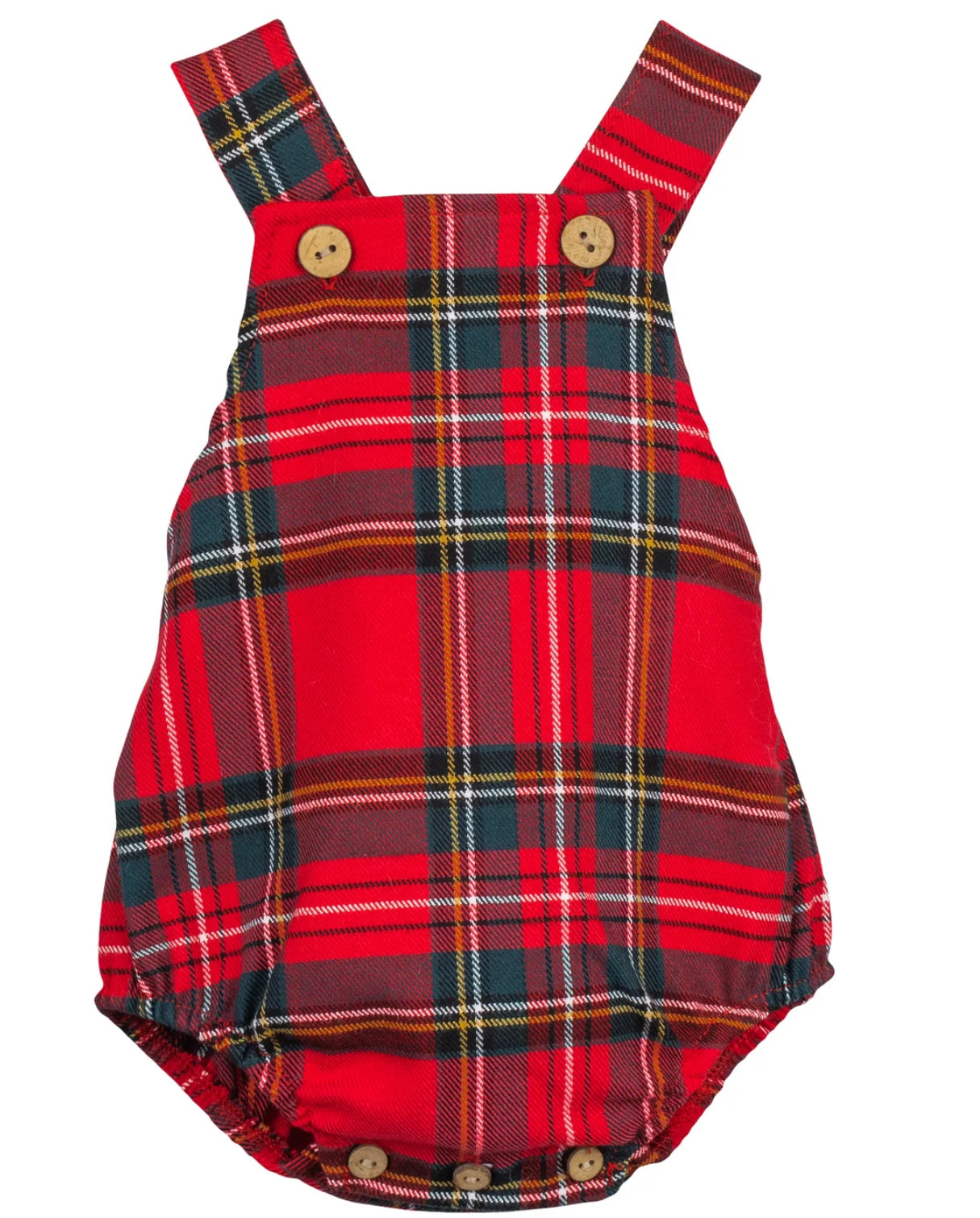 Calamaro Baby - Bidasoa Boys Red Tartan Romper & Shirt