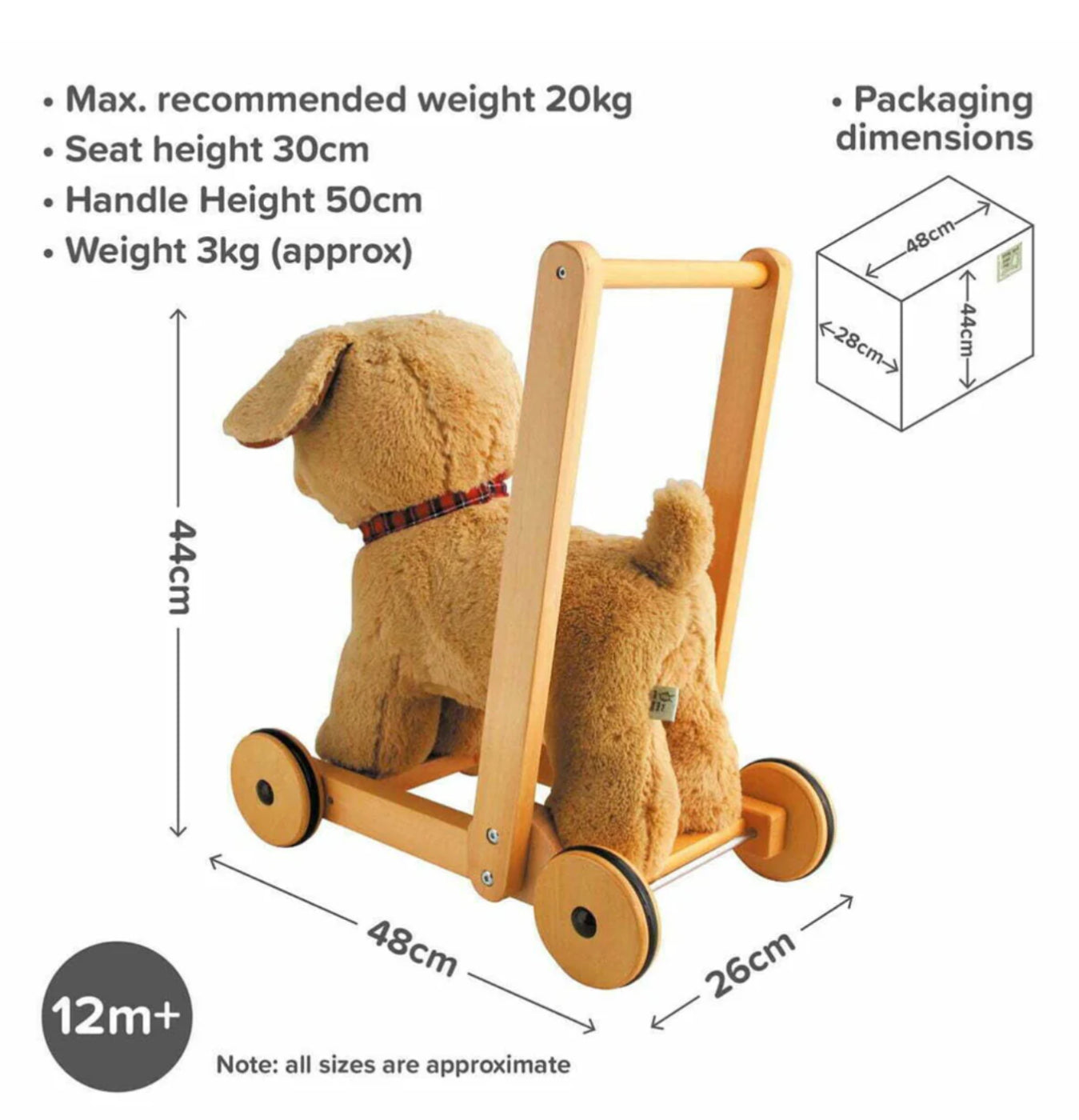 Little Bird Told Me Push Along Dexter Dog