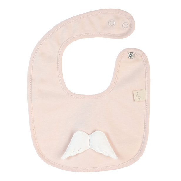 New In Baby Gi Girls Angel Wings Bib & Blanket Set