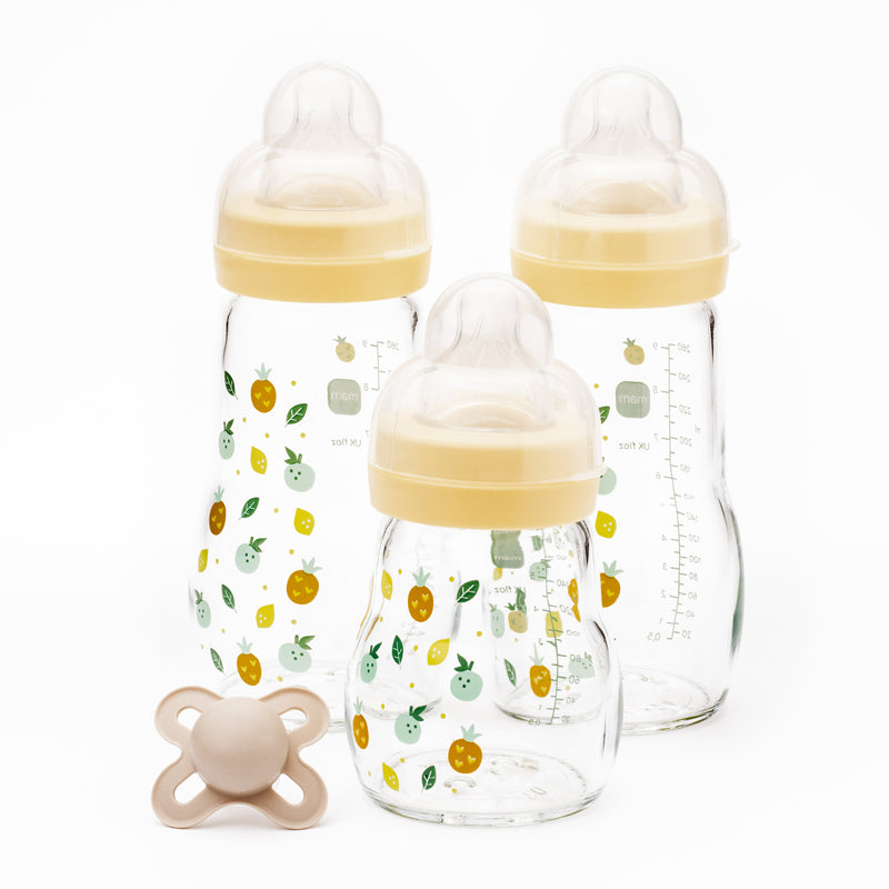 MAM Feel Good Glass Baby Bottle Starter Set
