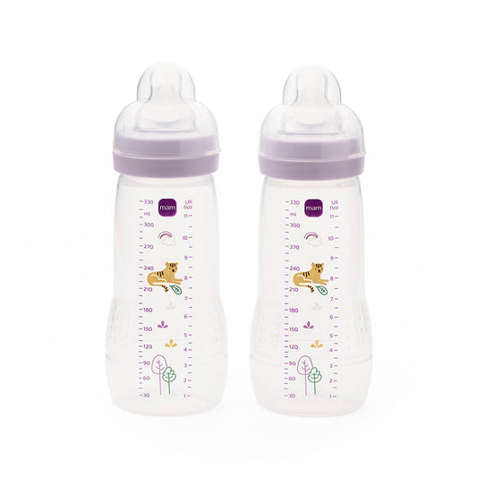 MAM Easy Active Bottle 330ml Lilac 2Pk