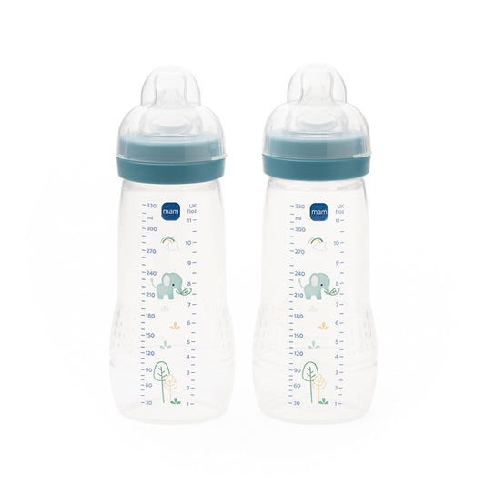 MAM Easy Active Bottle 330ml Blue 2Pk