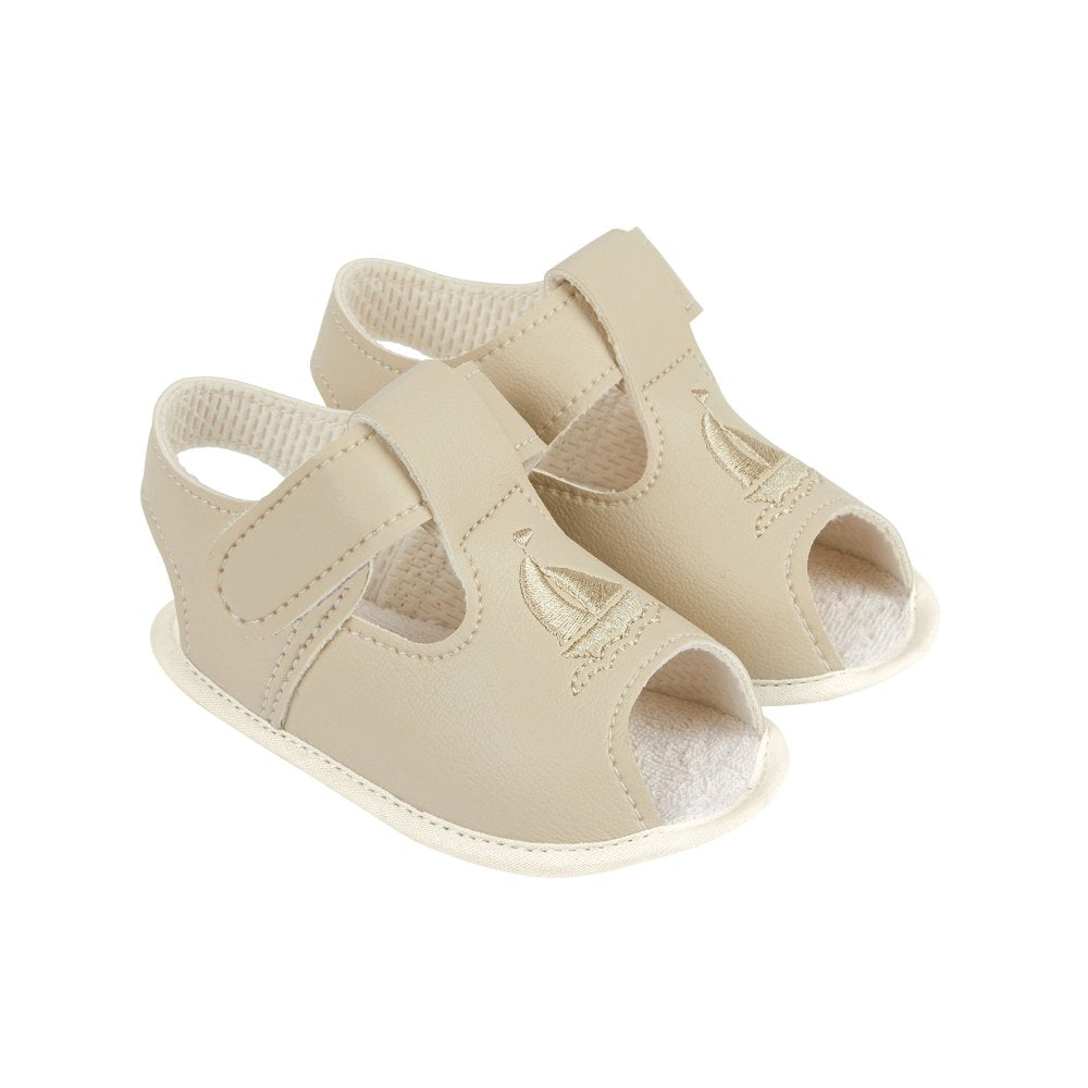 Baby Boys Baypods Soft Soled Sandals - Biscuit