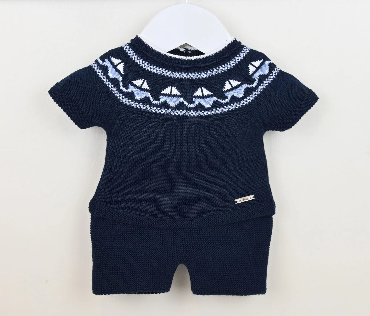 New In Yacht Short Set Navy