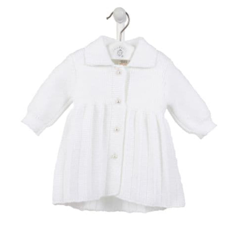 New In Dandelion Pearl Button Coat White