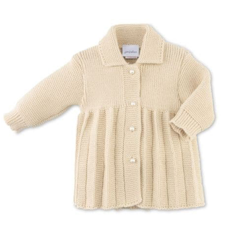 New In Dandelion Pearl Button Coat White