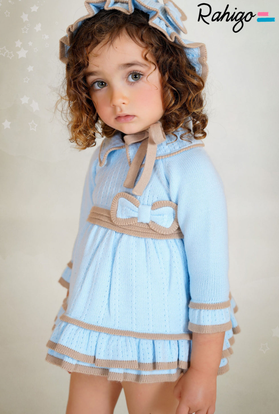 New In Rahigo AW25 Dress & Knickers - Baby Blue - Camel