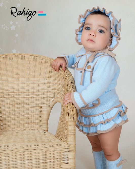 PRE-ORDER New In Rahigo AW25 Pinafore & Jumper 2pc - *CREAM - DUSKY PINK*