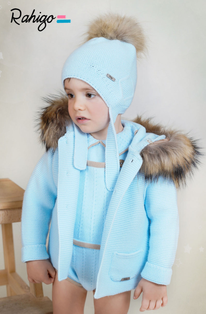 PRE-ORDER New In Rahigo AW25 Lined Hooded Fur Coat - *BABY PINK*