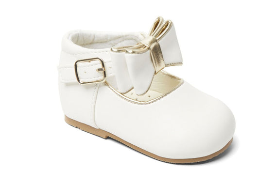 Sevva Collection Girls Sky Shoe - White/Gold