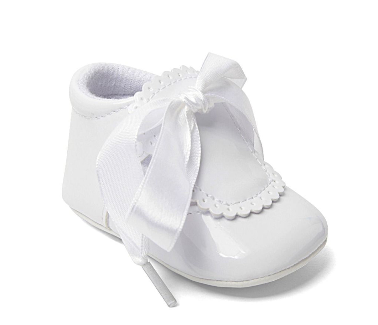 Unisex White Baby Soft Shoe  - Sevva Collection