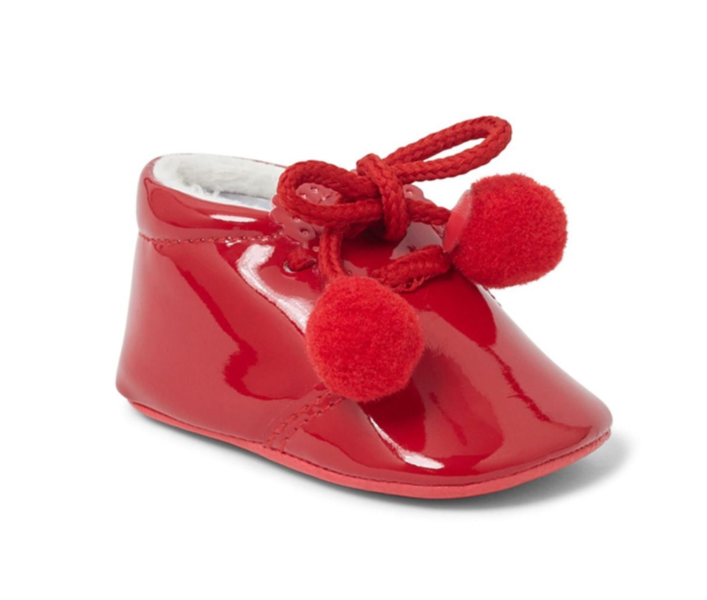 Sevva Collection Baby Soft Sole Shoe W/ PomPom - Red