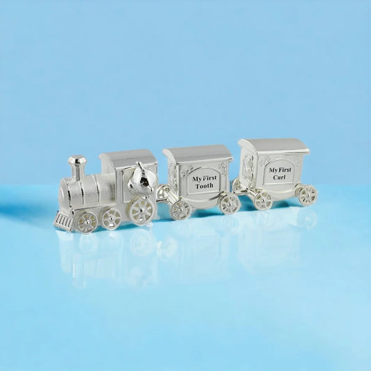 Silver Plated Train Carriage Tooth & Curl Set