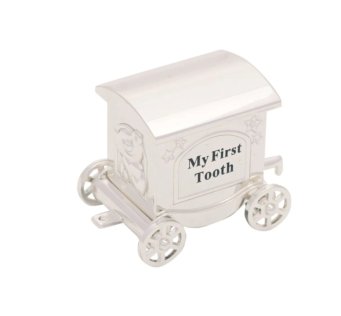 Silver Plated Train Carriage Tooth & Curl Set