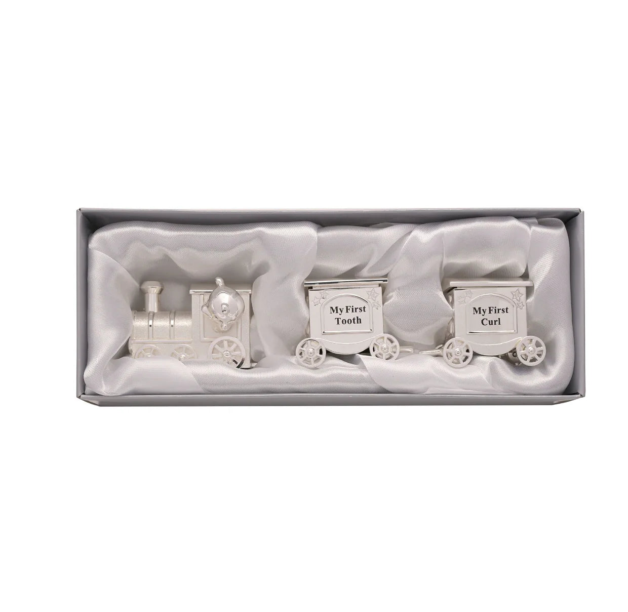 Silver Plated Train Carriage Tooth & Curl Set