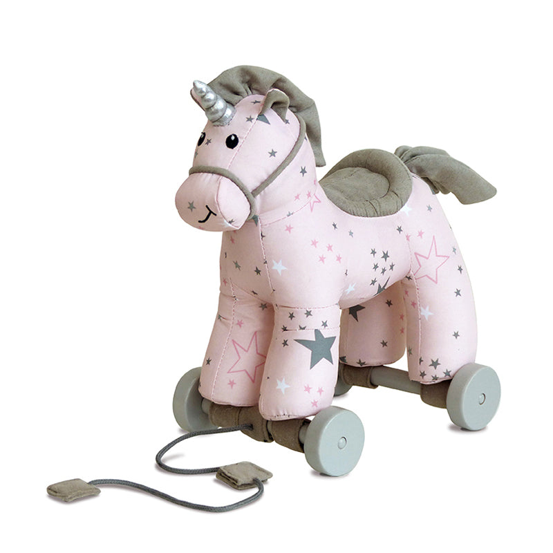 Little Bird Told Me Celeste Unicorn Pull Along Toy