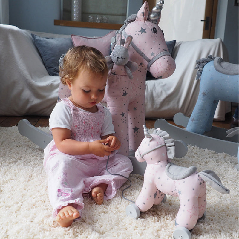 Little Bird Told Me Celeste Unicorn Pull Along Toy