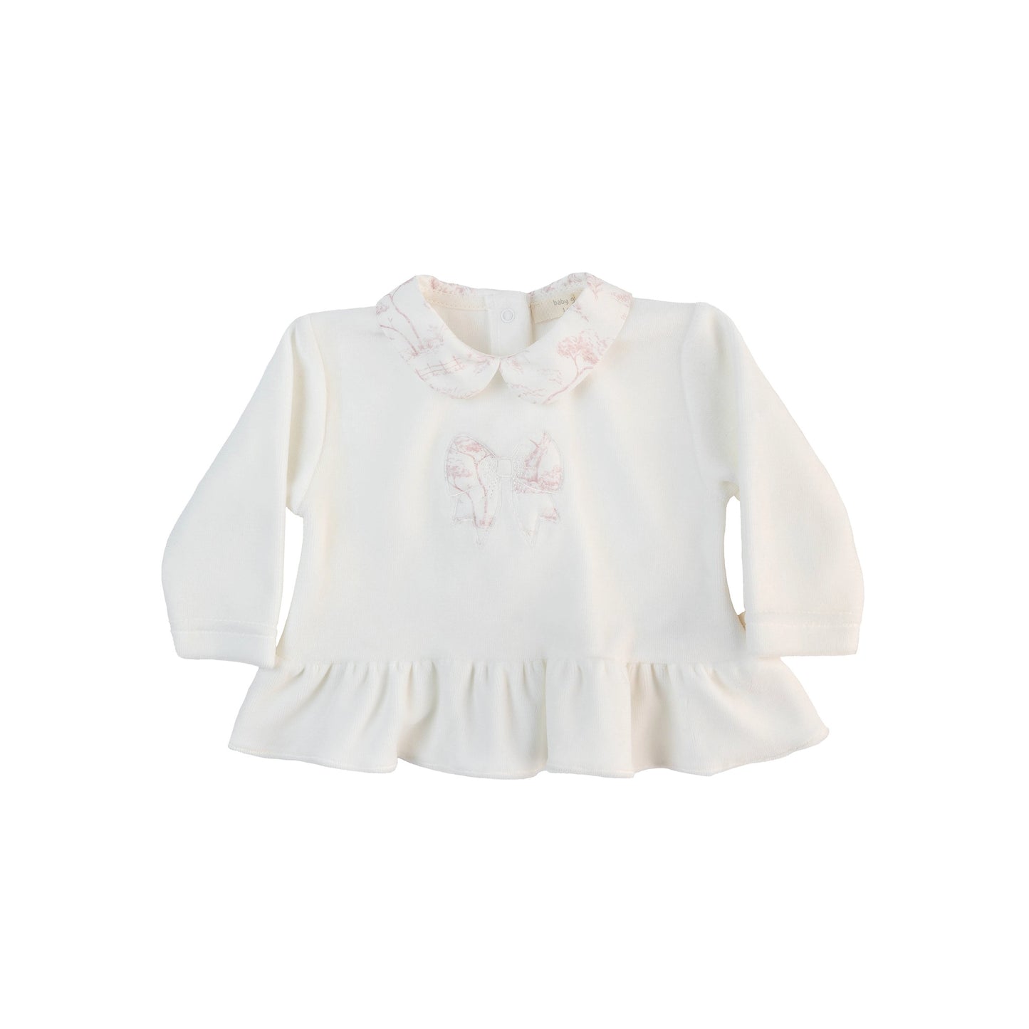 New In Baby Gi Vintage Bow Velour Two Piece