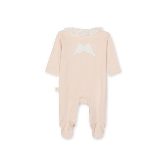 New In Baby Gi Angel Wings Frilly Babygrow Peach Pink