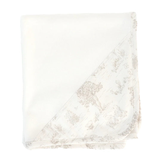 New In Baby Gi Country Blanket & Bib Set Ivory