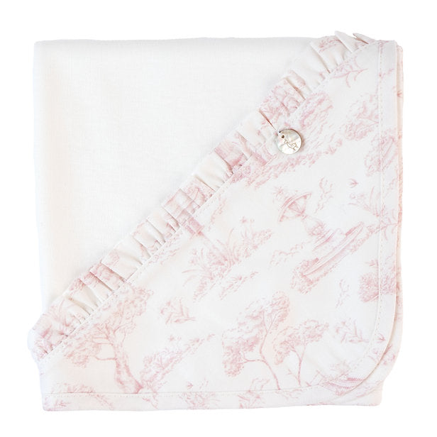 New In Baby Gi Girls Vintage Blanket & Bib Set