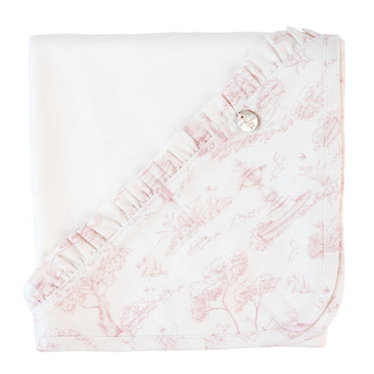 New In Baby Gi Girls Vintage Blanket & Bib Set