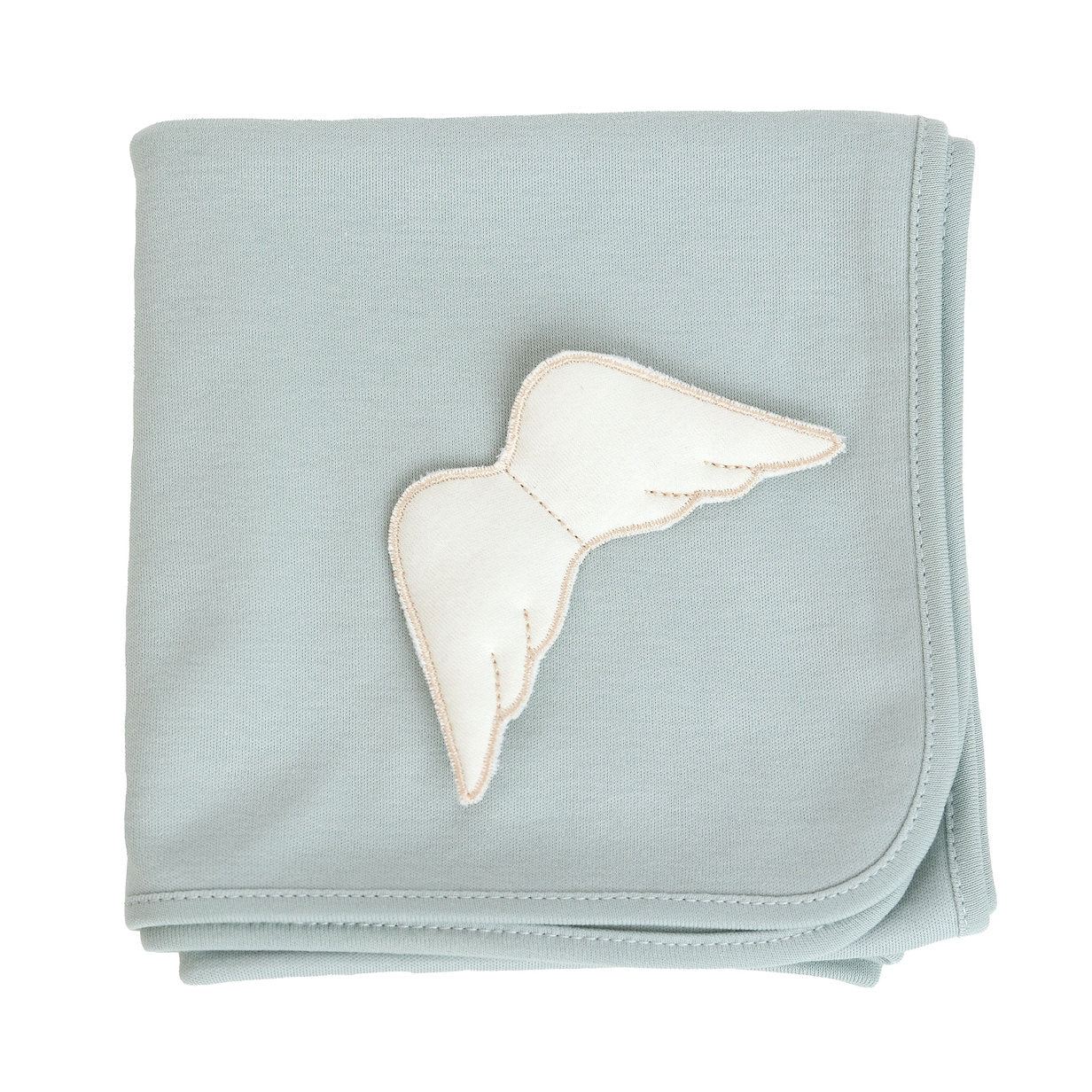 New In Baby Gi Angel Wings Blanket & Bib Set Mint