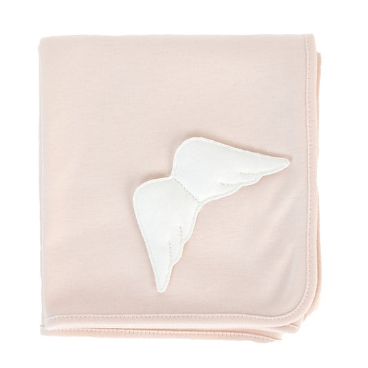 New In Baby Gi Girls Angel Wings Bib & Blanket Set