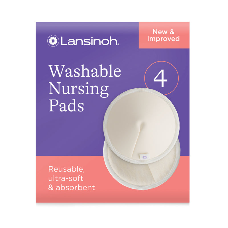 Lansinoh Washable Nursing Pads 4Pk & Wash Bag