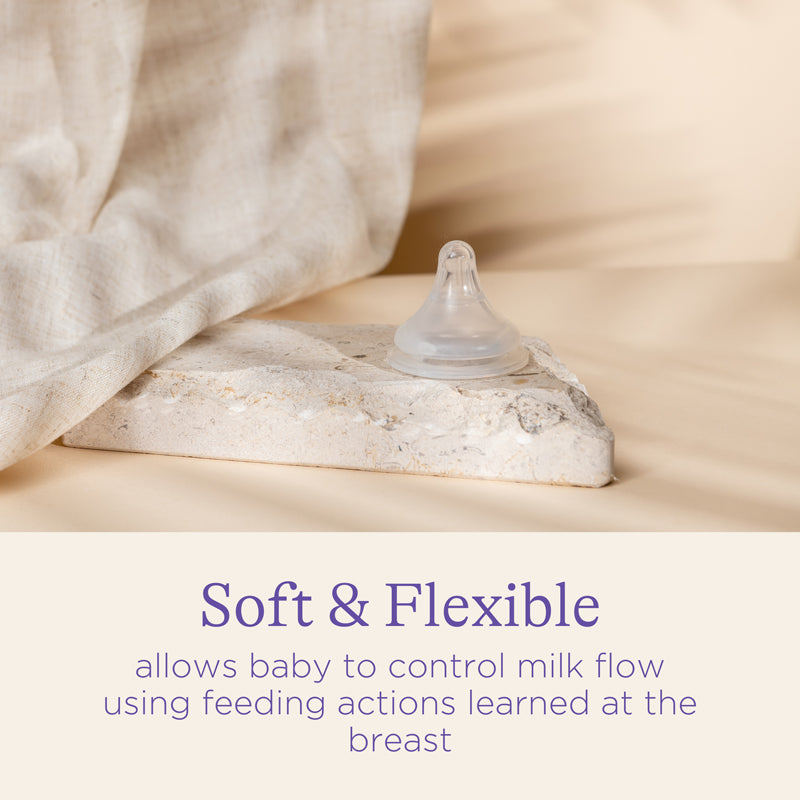 Lansinoh Natural Wave Teat 2Pk Slow/Medium/Fast