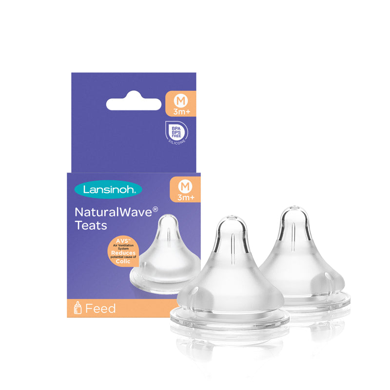 Lansinoh Natural Wave Teat 2Pk Slow/Medium/Fast