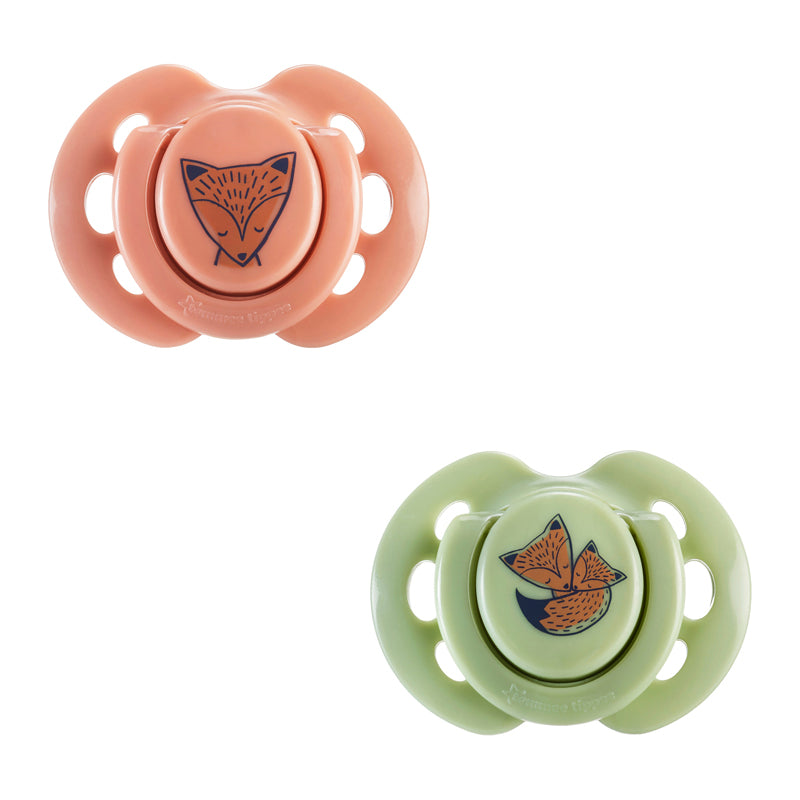 Tommee Tippee Closer to Nature Fun Air Soother 0-6m 2Pk