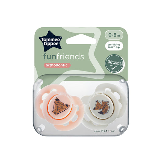 Tommee Tippee Closer to Nature Fun Air Soother 0-6m 2Pk