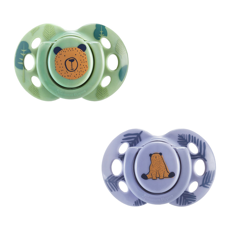 Tommee Tippee Closer to Nature Fun Air Soother 6-18m 2Pk