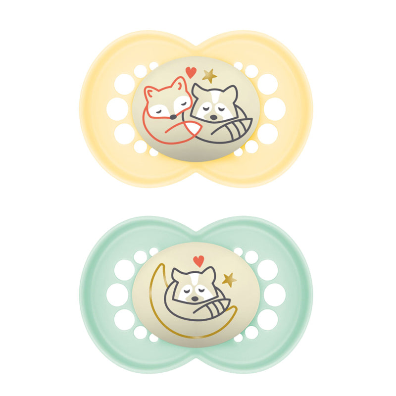 MAM Night Unisex Soother 18-36m 2Pk