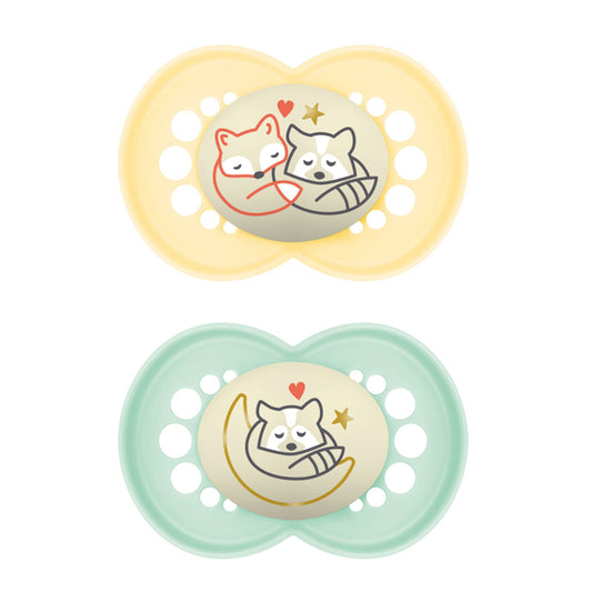 MAM Night Unisex Soother 18-36m 2Pk