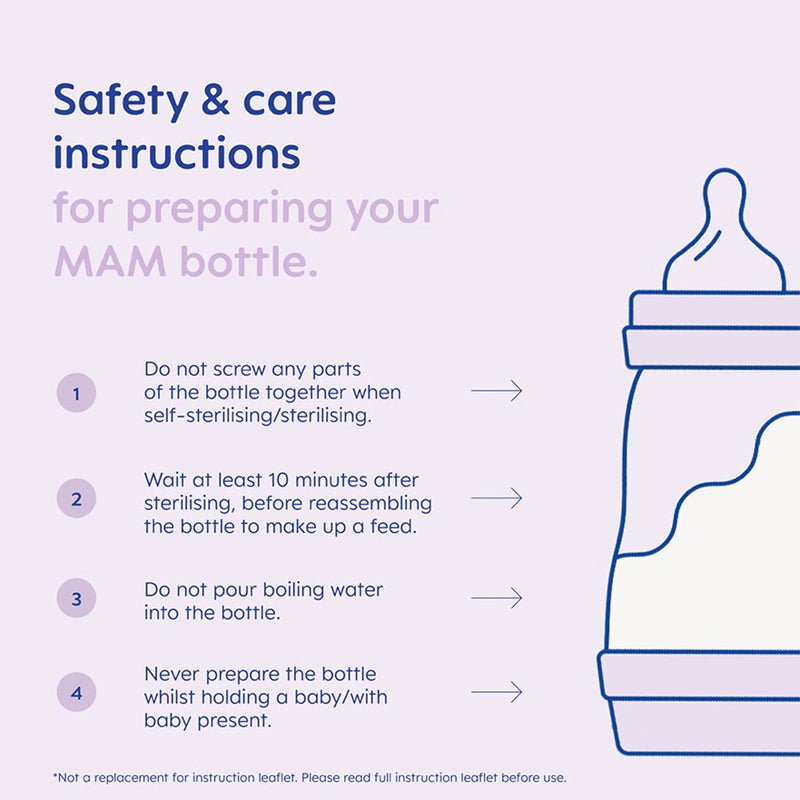 MAM Easy Active Bottle 330ml Lilac 2Pk