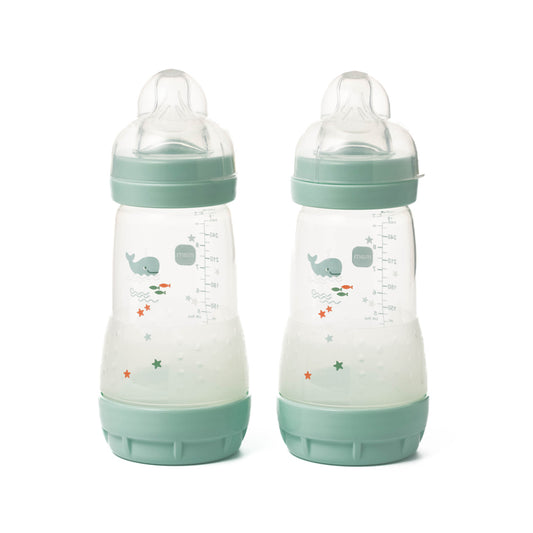 MAM Easy Start Anti Colic Bottle Blue 260ml 2Pk