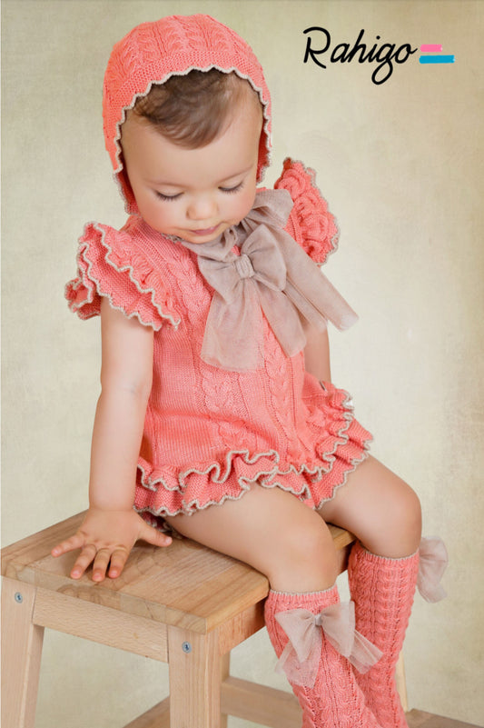 PRE ORDER New In Rahigo SS26 A Line Dress (Salmon Camel)