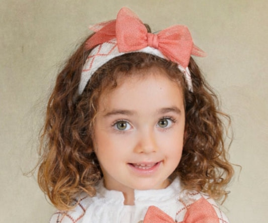 PRE ORDER New In Rahigo SS26 Headband ( White Salmon )