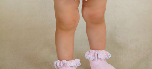 PRE ORDER New In Rahigo SS26 Girls Socks ( Baby Pink Baby Blue )