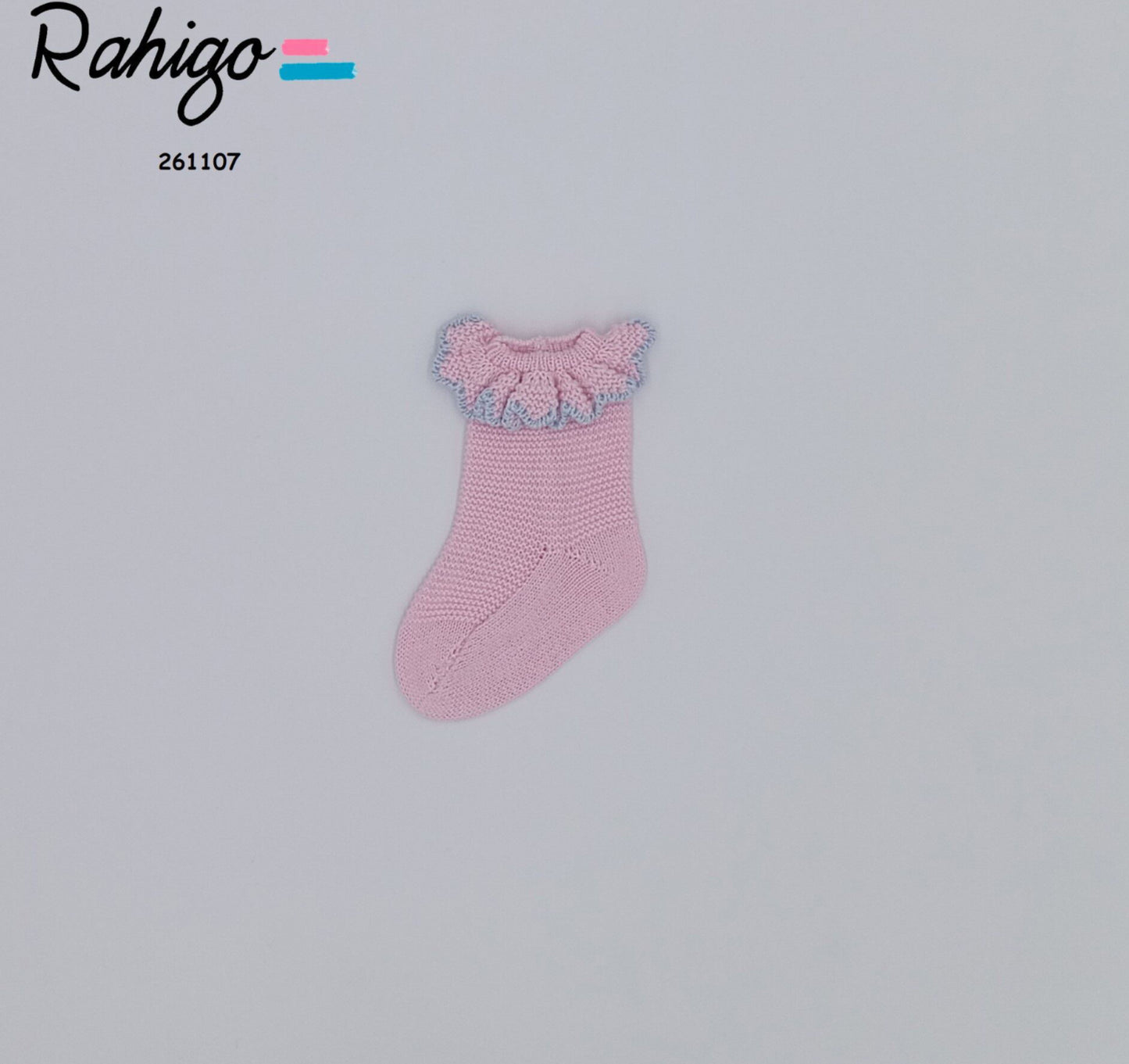 PRE ORDER New In Rahigo SS26 Girls Socks ( Baby Pink Baby Blue )