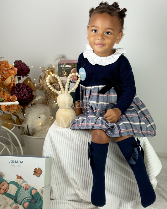 New In Juliana Knitted Body Dress w/ Velvet Bow