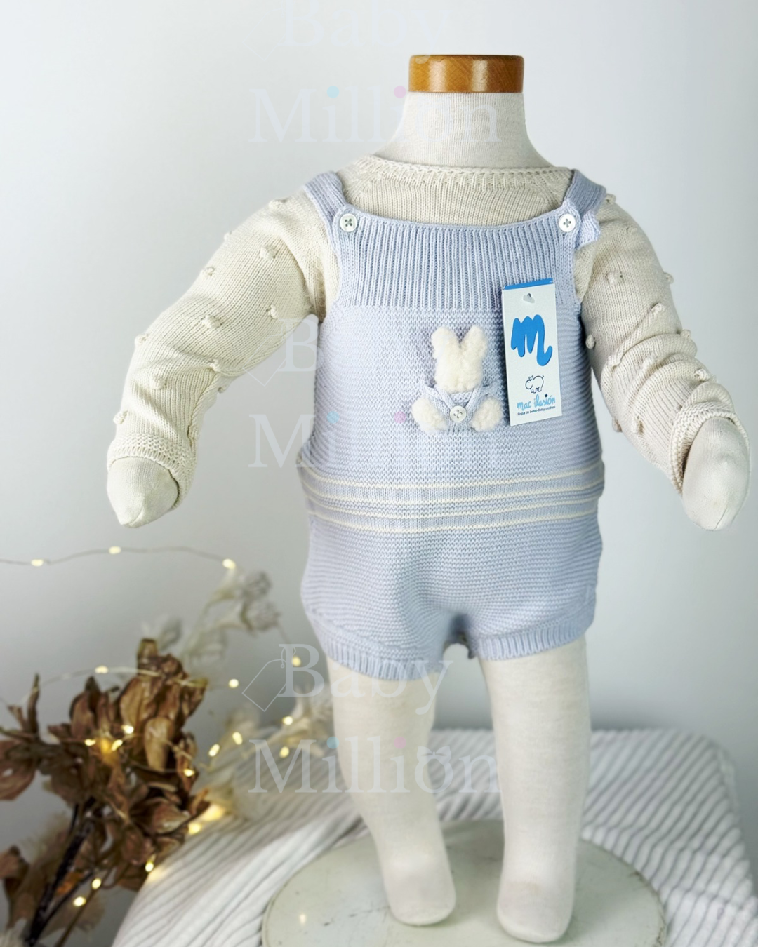 New In Mac Illusion Jumper & Knitted Dungarees MOONLIGHT RABBIT